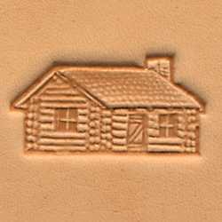3D Stamp - Log Cabin