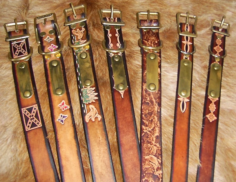 Handmade Leather Dog Collars